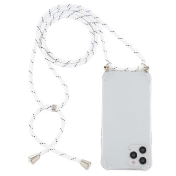 Чохол протиударний Four-Corner with Lanyard на iPhone 12 Pro Max -білий