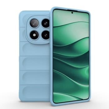 Силіконовий чохол Magic Flannel для Xiaomi Redmi Note 14 Pro 5G/Poco X7 - блакитний