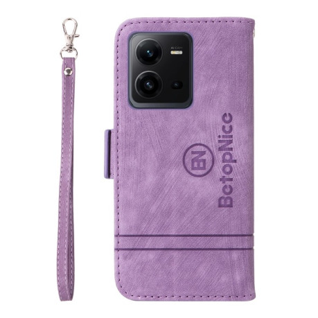 Чохол-книжка BETOPNICE Dual-side Buckle Leather для Vivo V25 / V25e 4G Global - фіолетовий