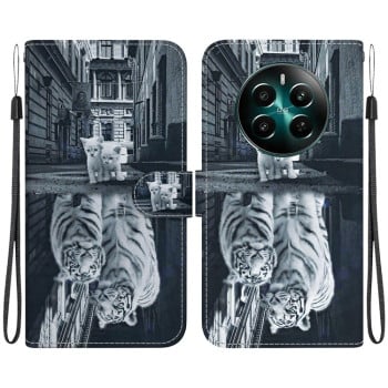 Чехол-книжка Colored Drawing Series на  Realme 12+ 5G/12 4G/13 4G - разноцветный