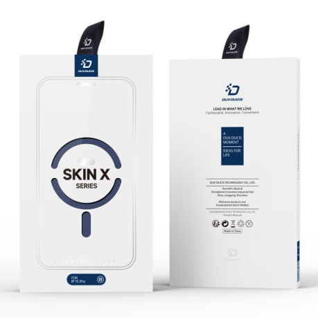 Чехол-книжка DUX DUCIS Skin X Pro Series Magsafe на iPhone 15 Pro - синий