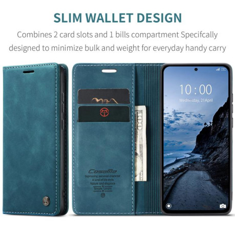 Чехол-книжка CaseMe-013 Multifunctional на Xiaomi Redmi Note 14 Pro 4G Global - синий