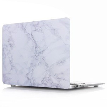 Чехол Marble Series Super Slim Anti-Scratch Heat Resistance  на Apple Macbook Pro 15.4 Inch with Touch Bar A1707 - White