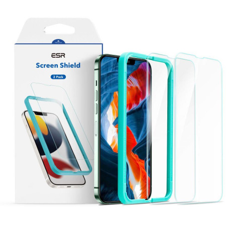 Комплект защитных стекол ESR Screen Shield для iPhone 14/13/13 Pro - Clear
