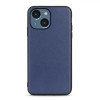 Шкіряний чохол Lambskin Texture для iPhone 14 - синій