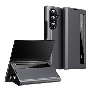 Чехол-книжка Smart View Window Leather на Samsung Galaxy TriFold — серый