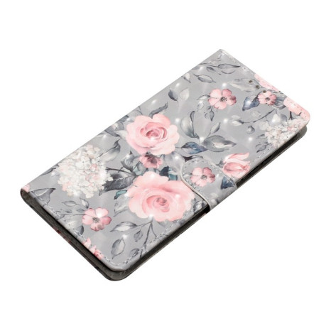 Чехол-книжка 3D Painting для Samsung Galaxy A36 5G - Gray Base Flower