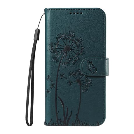 Чохол-книжка з тисненням Dandelion та магнітним хлястиком на Samsung Galaxy S25 FE 5G - синій