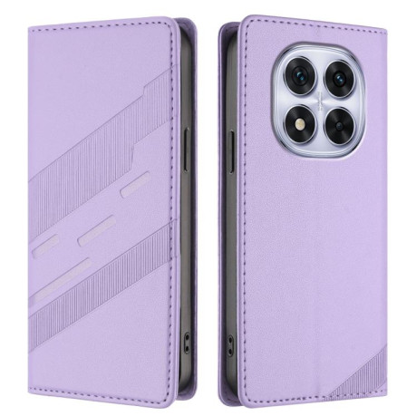 Чохол-книжка Embossed Multi-functional Wallet Retro Leather на Redmi Note 14 Pro 4G - фіолетовий