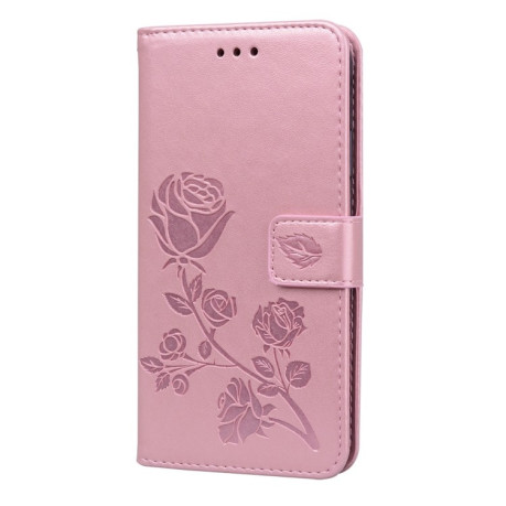 Чехол-книжка Rose Embossed для Samsung Galaxy A04s/A13 5G - розовое золото