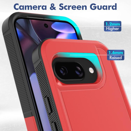 Противоударный чехол Armor 2 in 1 для Google Pixel 9a - красный