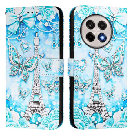 Чохол-книжка Colored Drawing Pattern Plain Weave Leather для OnePlus 13R / Ace 5 / 5 Pro - Butterfly