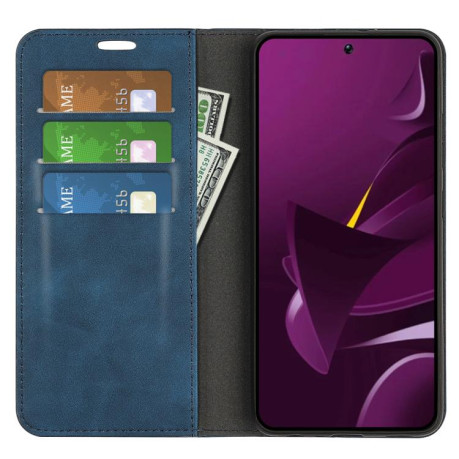 Чохол-книжка Retro Skin Feel Business Magnetic на Xiaomi Poco M7 Pro 5G - синій