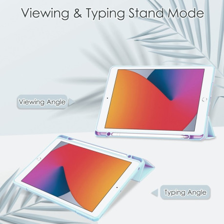Чехол-книжка Transparent Acrylic для  iPad 10.2  - голубой
