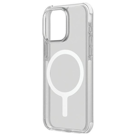 Оригинальный чехол UNIQ etui Combat Magclick Charging на iPhone 15 Pro - white/blanc white