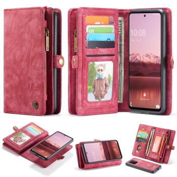 Шкіряний чохол-гаманець CaseMe-008 Detachable Multifunctional на Samsung Galaxy A53 5G - червоний