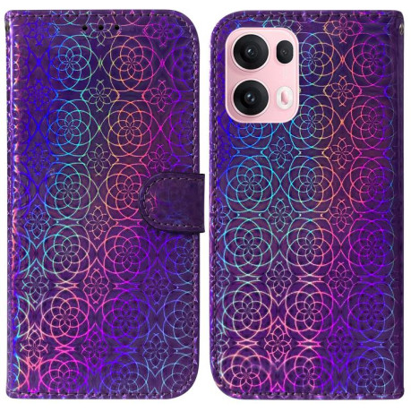 Чехол-книжка Solid Color Colorful на OPPO Reno13 Pro Global - фиолетовый