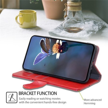 Чохол-книжка Geometric Stitching для OnePlus Ace 3 Pro 5G - червоний