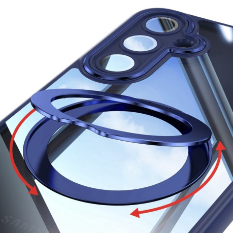 Противоударный чехол MagSafe Acrylic Hybrid для Samsung Galaxy A16 5G - синий