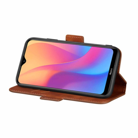 Чехол-книжка Retro Frosted Oil Side на Xiaomi Redmi 9A - коричневый