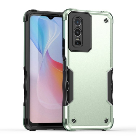 Противоударный чехол EsCase durable для Vivo Y76 5G - зеленый