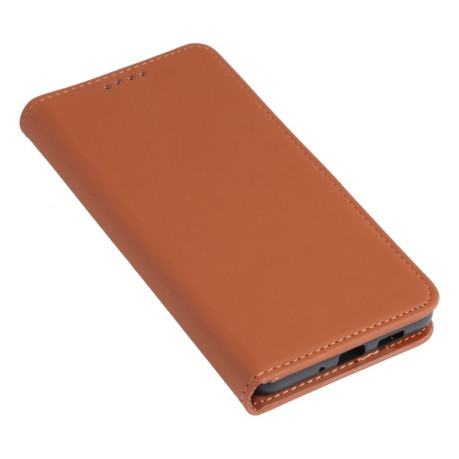 Чехол-книжка Strong Magnetism на Samsung Galaxy A73 - коричневый