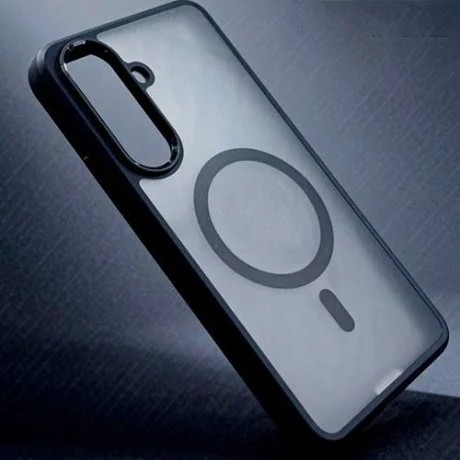 Чехол MagSafe Holder Armor гибрид на Samsung Galaxy A57 5G — матовый чёрный