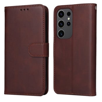 Чохол-книжка Classic Calf Texture для Samsung Galaxy S24 Ultra - коричневий