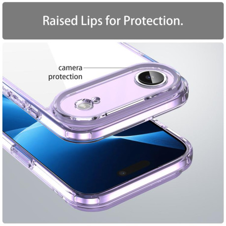 Чехол PC Hybrid TPU Airbag Shockproof для iPhone Air - фиолетовый