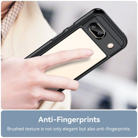Противоударный чохол Colorful Acrylic Series для Google Pixel 8a - черный