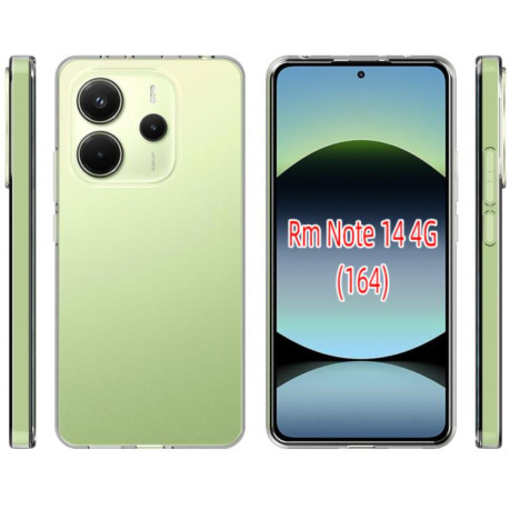 Протиударний чохол Waterproof Texture для Redmi Note 14 4G 164.84mm - прозорий