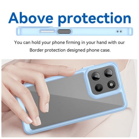 Протиударний чохол Colorful Acrylic Series для Motorola Moto G15 - синій