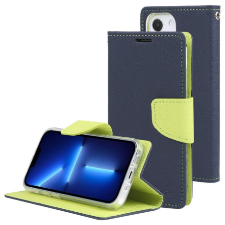 Чохол-книга Mercury Goospery Magnetic для iPhone 14 Plus - синій