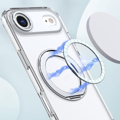 Чехол kalebol с MagSafe и подставкой 360 Metal Ring Holder на iPhone Air - прозрачный