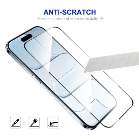 Защитное Стекло ENKAY Easy Install High Alumina Silicon на iPhone Air - черное