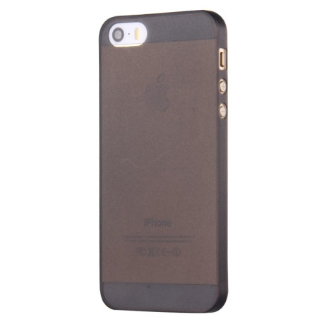 Ультратонкий чехол 0.4mm для iPhone 5/ 5S/ SE - черный