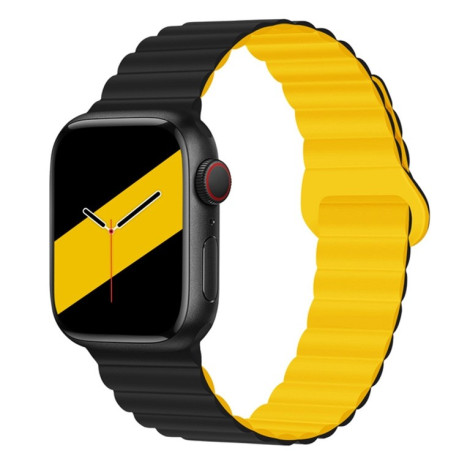 Ремінець Reverse Buckle Magnetic для Apple Watch Ultra 49mm /45mm/44mm/42mm - жовтий