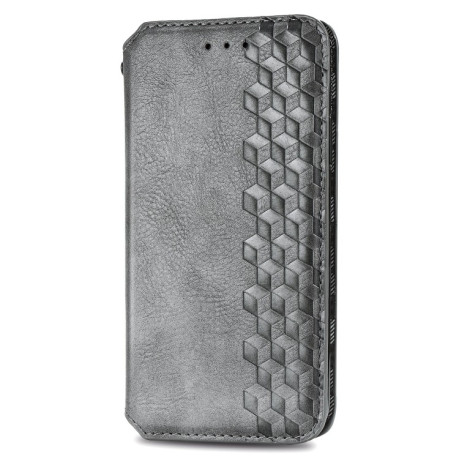 Чехол-книжка Cubic Grid на Samsung Galaxy A51 - серый