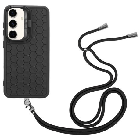 Противоударный чехол Honeycomb Radiating Holder TPU для Samsung Galaxy A35 5G - черный