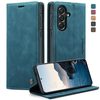 Чехол-книжка CaseMe-013 многофункциональный с кармашком на карт на Samsung Galaxy A57 5G — синий