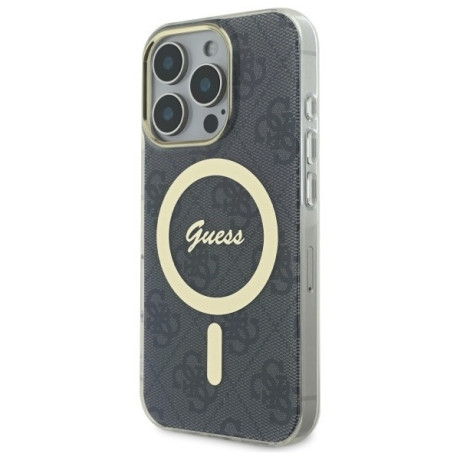 Оригінальний чохол Guess IML 4G MagSafena для iPhone 16 Pro - Black