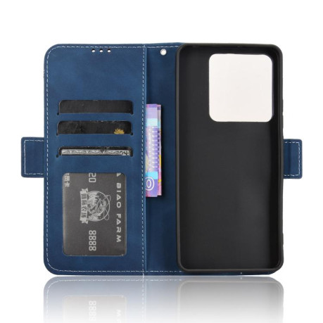 Чехол-книжка Skin Feel Calf на Xiaomi Poco M7 Pro 5G - синий