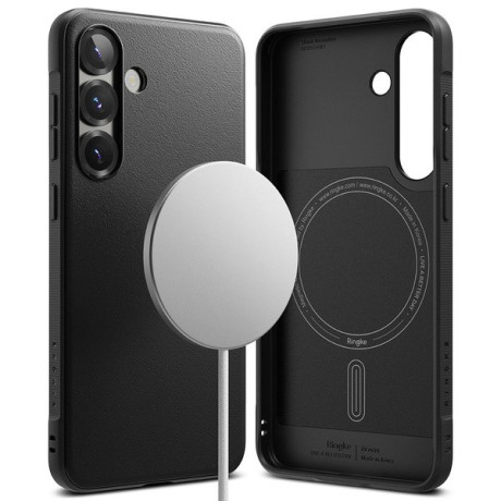 Оригінальний чохол Ringke Onyx MagSafe для Samsung Galaxy S25 - black