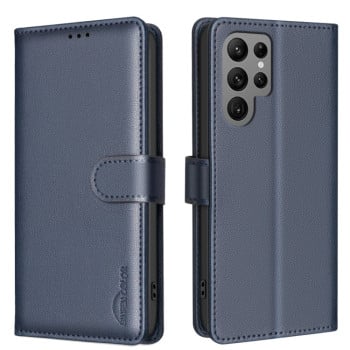 Чохол-книжка RFID Anti-theft Leather  для Samsung Galaxy S25 Ultra 5G - синій