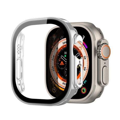 Протиударний чохол із захисним склом DUX DUCIS для Apple Watch Ultra 49mm - сріблястий