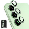 Защитное стекло на камеру ENKAY Aluminium для Samsung Galaxy A24 4G/A25 5G - зеленый