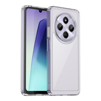 Протиударний чохол Colorful Acrylic Series із кольоровою силіконовою боковиною на Xiaomi Redmi 14C 4G/Poco C75/Redmi A4 5G - прозорий