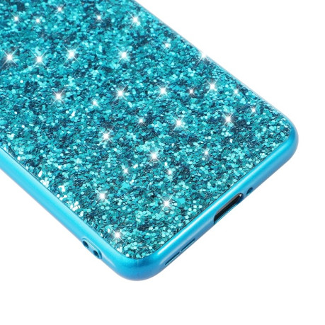 Ударозащитный чехол Glittery Powder на OnePlus 10 Pro - синий
