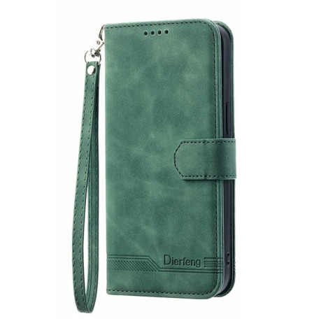 Чохол-книжка Dierfeng Dream Line для Xiaomi Redmi Note 14 4G 164.48mm - зеленый
