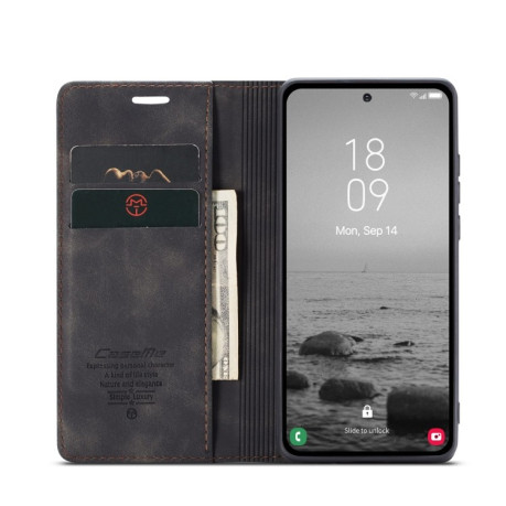 Кожаный чехол CaseMe-013 Multifunctional на Samsung Galaxy A54 - черный